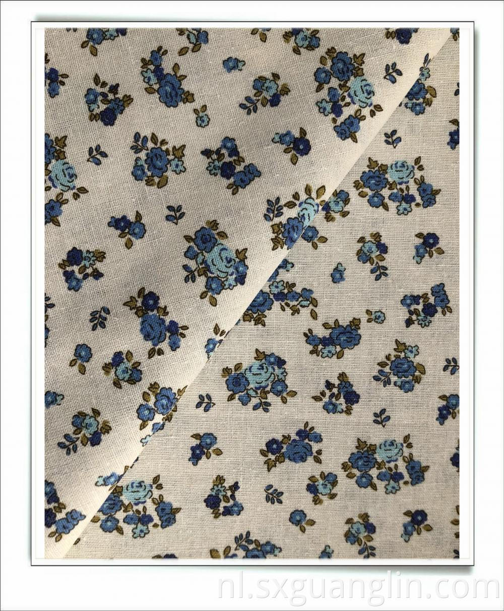 linen cotton print fabric